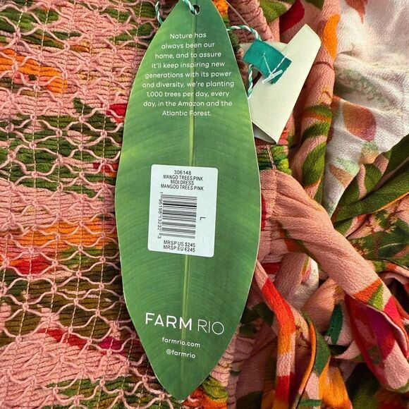 NWT Farm Rio Nordstrom Pink Mango Trees
Maxi Dress-P18 - Picture 3 of 3